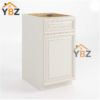 Charleston White Raised Panel Two Drawer Document File Base Cabinet