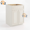 Charleston White Raised Panel Sink Base 27”