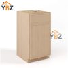 1 Slim Oak Shaker Trash Base Cabinet