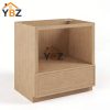 1 Slim Oak Shaker Microwave Base Cabinet