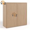 1 Slim Oak Shaker 30″36″42″H Double Door Wall Cabinet