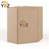 1 Slim Oak Shaker Diagonal Corner Wall Cabinet