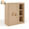 1 Slim Oak Shaker Blind Corner Wall Cabinet