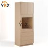 1 Slim Oak Shaker 33″W Oven Pantry Cabinet