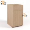 1 Slim Oak Shaker Base Cabinet Single Door and Drawer