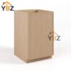 1 Slim Oak Shaker Base Cabinet Single Door Full Height