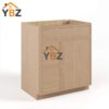 1 Slim Oak Shaker Vanity Combo with Drawers/Drawer Cabinet