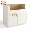 Dove White Slim Shaker Farmhouse Sink Base