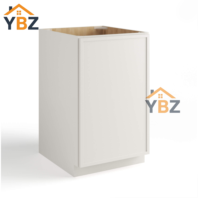 Dove White Slim Shaker Base Cabinet Single Door Full Height/Double Doors Full Height