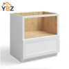 1 White Shaker Microwave Base Cabinet with Single Drawer
