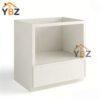 1 Dove White Slim Shaker Microwave Base Cabinet