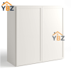 Dove White Slim Shaker 30″36″42″H Double Door Wall Cabinet