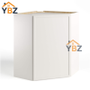 1 Dove White Slim Shaker Diagonal Corner Wall Cabinet