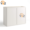 Dove White Slim Shaker Double Door Wall Microwave Bridge Cabinet/Refrigerator Wall Cabinet with Double Door