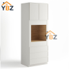 Dove White Slim Shaker 33″W Oven Pantry Cabinet
