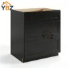 Black Shaker Three Drawer Base