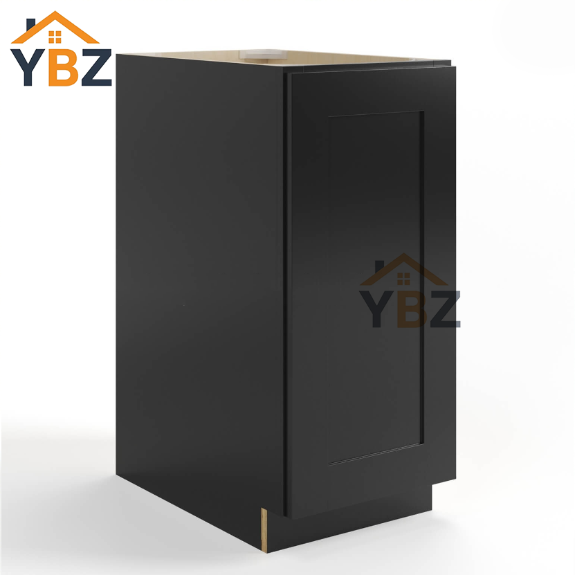 1 Black Shaker Base Cabinet – Full Height Door