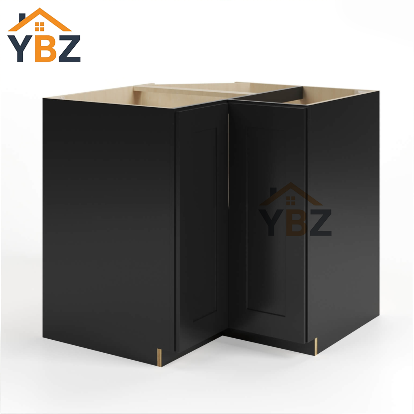 1 Black Shaker Lazy Susan Base Cabinet