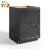 1 Charcoal Black Shaker Base cabinet with 2 Drawers/3 Drawers