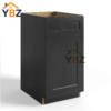 1 Charcoal Black Shaker Base Trash Cabinet
