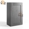 1 Charcoal Black Shaker Single Door Wall Cabinet 30″H 36″H 42″H – 12″D