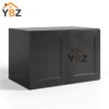 1 Charcoal Black Shaker Double Door Wall Cabinet – 24″D
