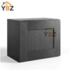 1 Charcoal Black Shaker Single Door Wall Cabinet – 15″H – 12″D
