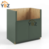 1 Slim Shaker Green Farm House Sink Base Cabinet