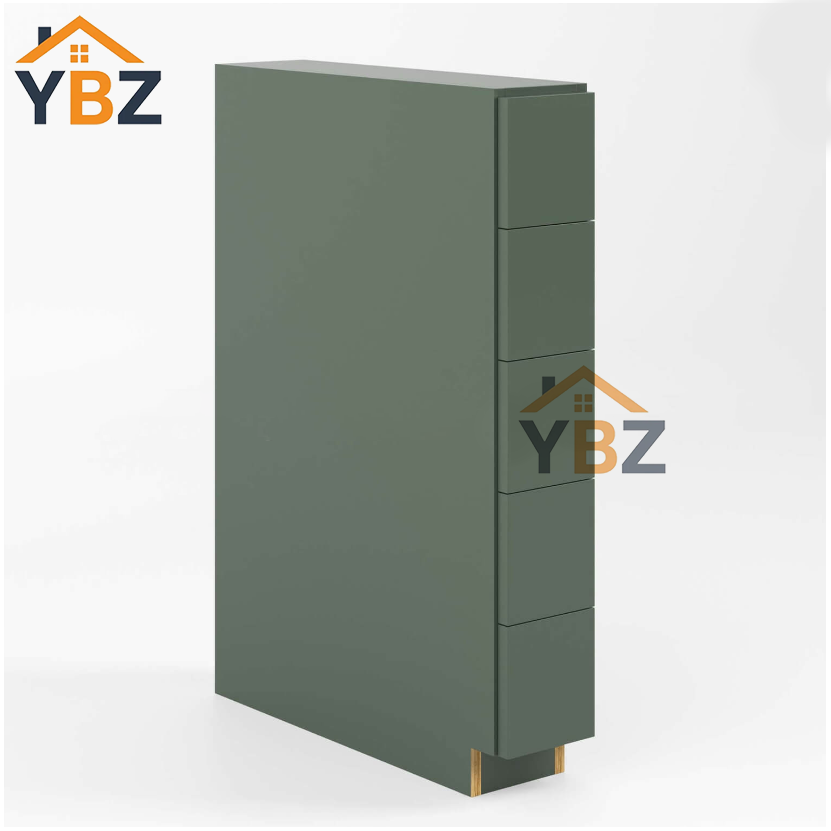 Slim Shaker Green Base Spice Drawers/Rack Cabinet/Full Height Door Base Cabinets Single Door
