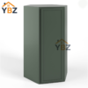 1 Slim Shaker Green Wall Diagonal Corner 24″W, 12″D