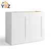 White Shaker12″15″18″24″ H Double Door Wall Cabinet