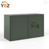 1 Slim Shaker Green Double Door Wall Cabinets- 12″H.15″H.18″H. 21″H. 24″H - 12″D