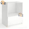 Frameless Gloss White Microwave Base Cabinet