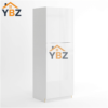 1 Frameless Gloss White Tall Pantry Cabinet with 4 Doors 24″W/with 4 Doors 30″W/2 Doors