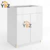 Rimless Gloss White Double Door Single Dummy Drawer Vanity Sink Base :24"W 27"W 30"W 36"W