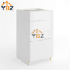 Frameless Gloss White Three Drawer Base Vanity Cabinet