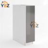 1 Frameless Gloss Gray Full Height Single Door Base Cabinet