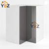 1 Frameless Gloss Gray Easy Reach Wall Cabinet