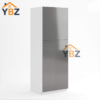 Frameless Gloss Gray Tall Pantry Cabinet with 4 Doors 24″W 30″W/ 2 Doors