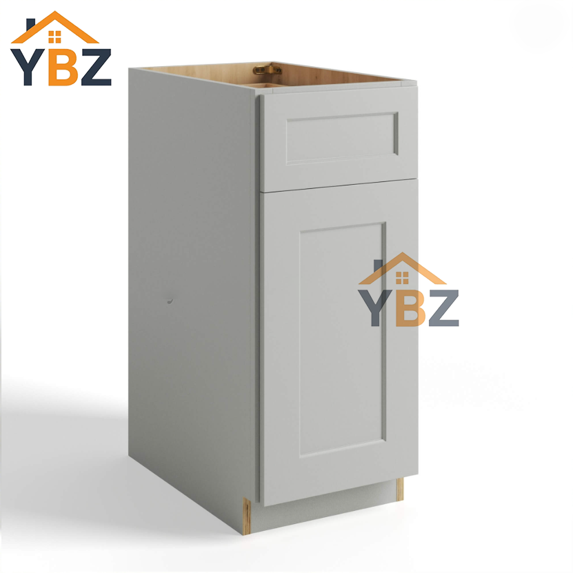 Dorian Gray Shaker Base Cabinet Single Door Single Drawer