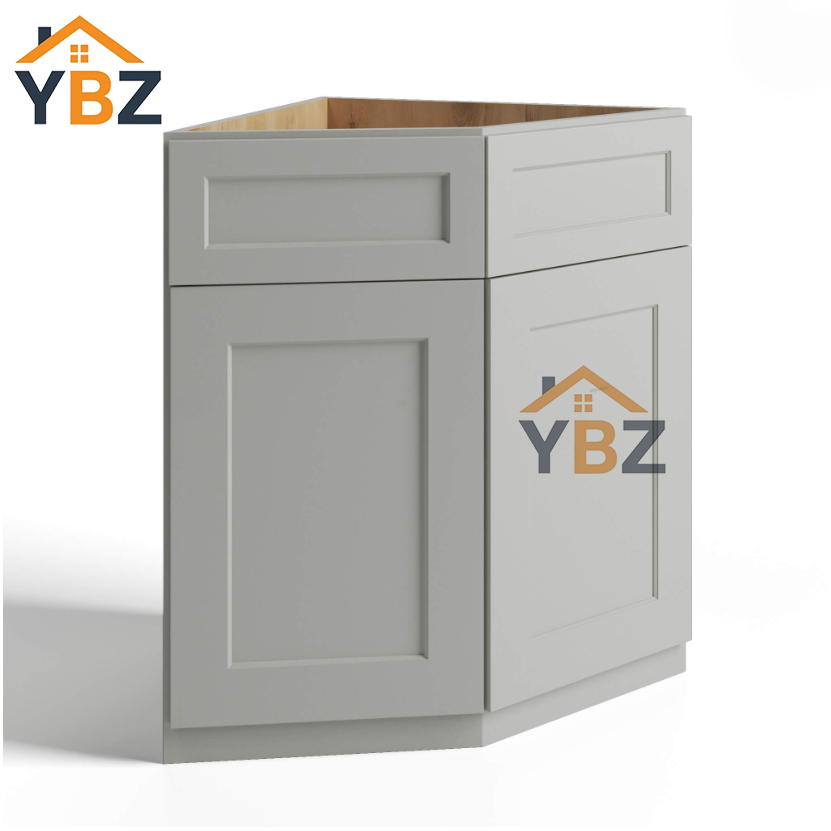 Dorian Gray Shaker Base End Corner Cabinet