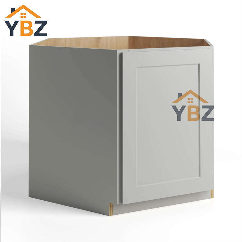 Dorian Gray Shaker Corner Sink Base Cabinet