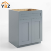 1 Gray Shaker Base Cabinet with Double Doors & Single Drawer