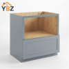 1 Gray Shaker Microwave Base Cabinet with Single Drawer