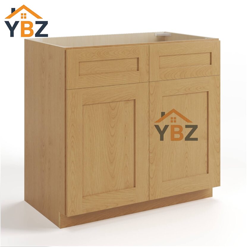 Treasure Chest Shaker Double Vanity Sink Base Cabinet