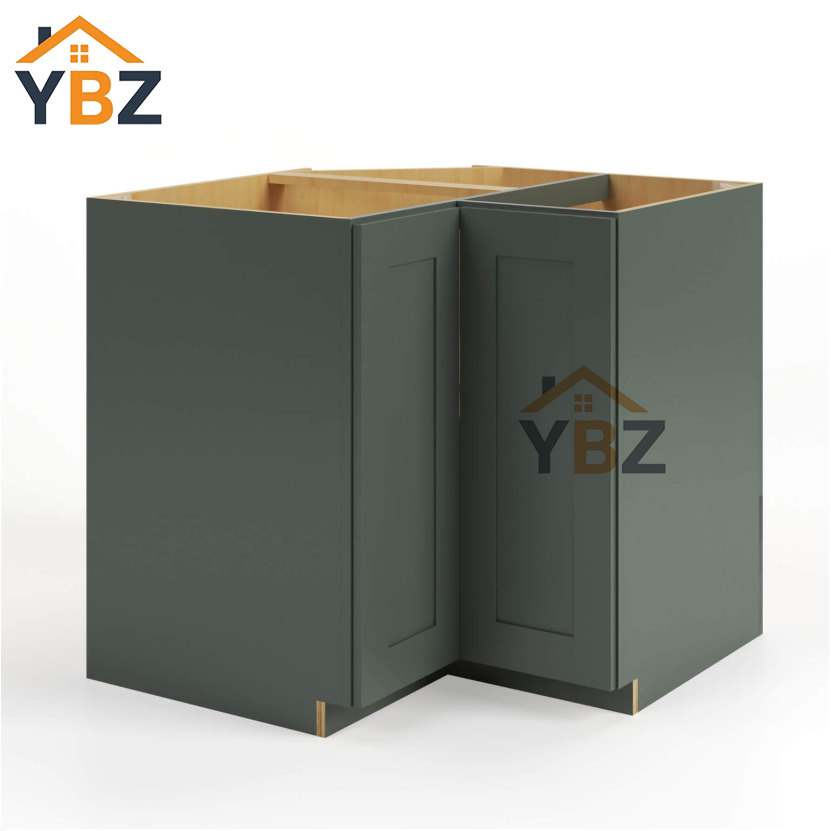 Green Shaker Easy Reach Base Cabinet