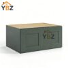 1 Green Shaker 30″ 33″ 36″W Refrigerator Wall Cabinet 24″ Deep