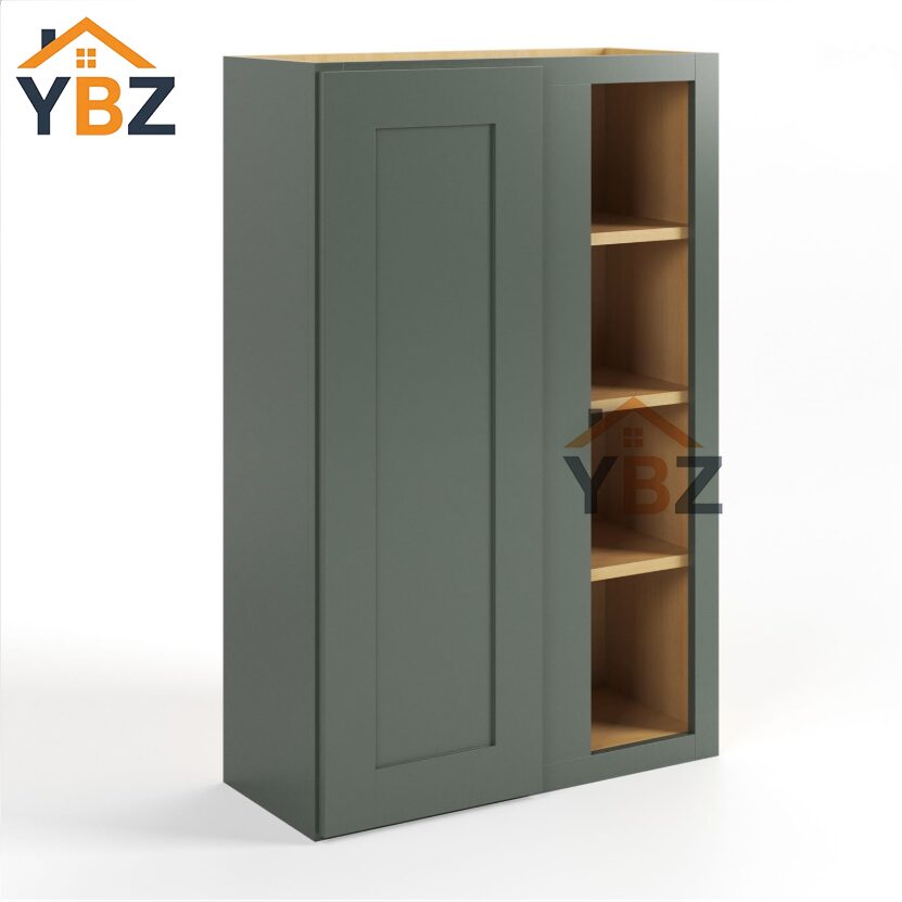 Green Shaker  30″ H 36″ H 42″ H Wall Blind Cabinet