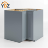 Gray Shaker Lazy Susan Base Cabinet