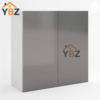 1 Frameless Gloss Gray 30″H 36″H 42″H Double Door Wall Cabinet